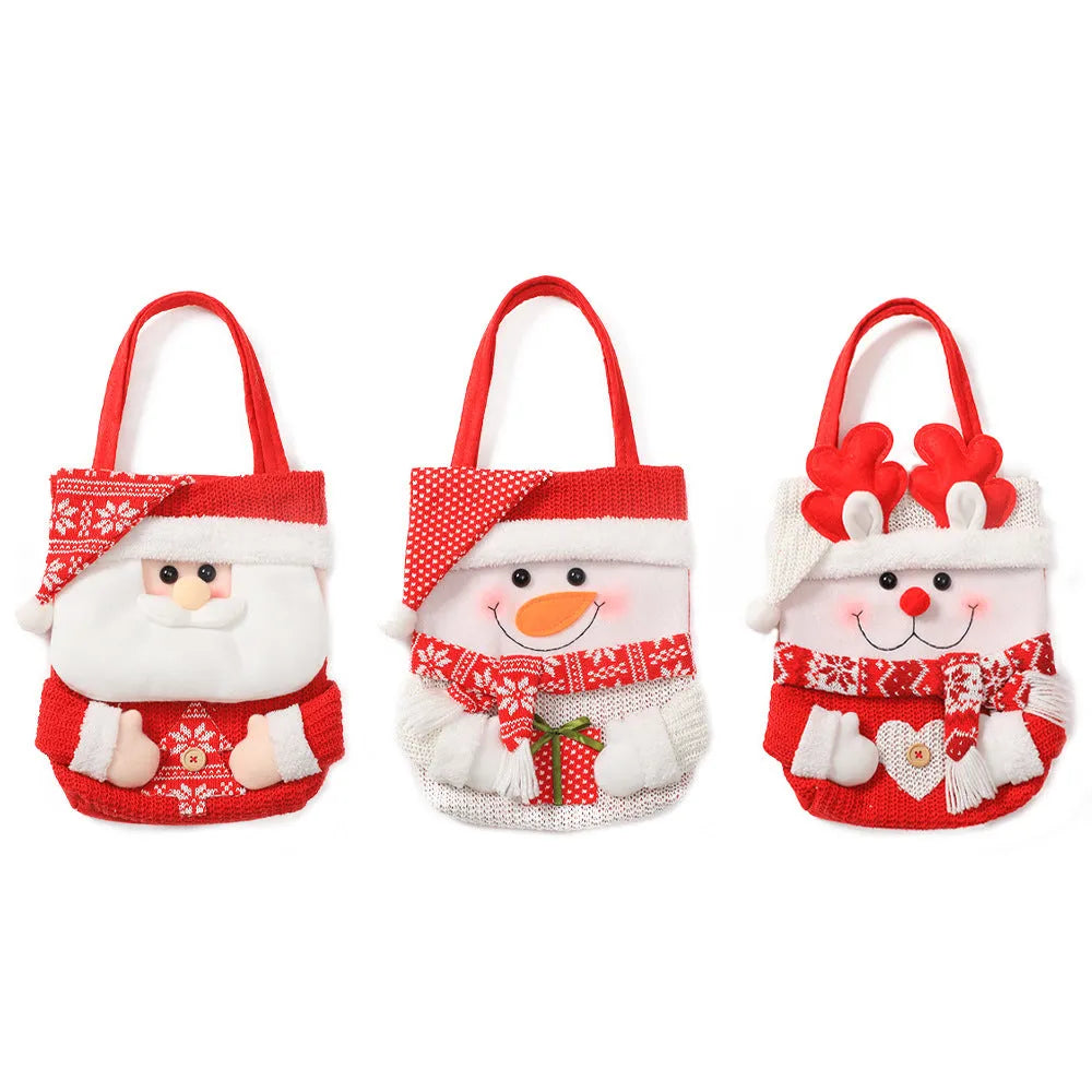 Christmas Eve Flip Hat Cartoon Portable Gift Bag - Bellarte Enchanté Christmas Eve Flip Hat Cartoon Portable Gift Bag